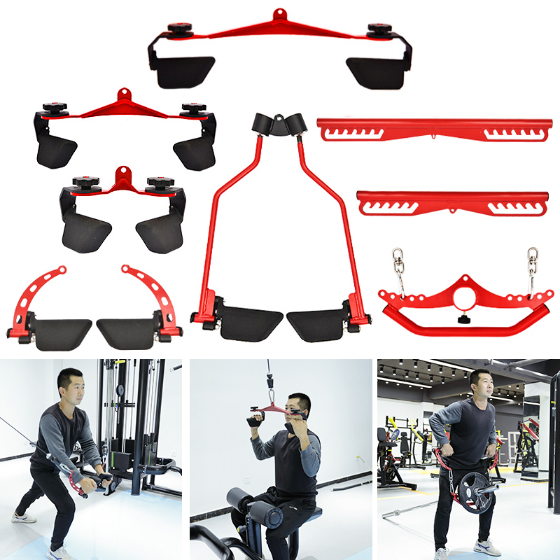 Home Gym System - Adjustable Fitness Lat Pull Down Bar