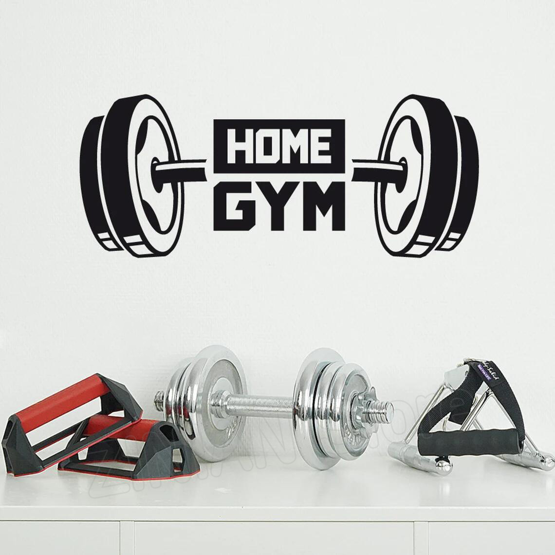 Home Gym In Garage - Fitness Home Gym Decor Wall Sticker