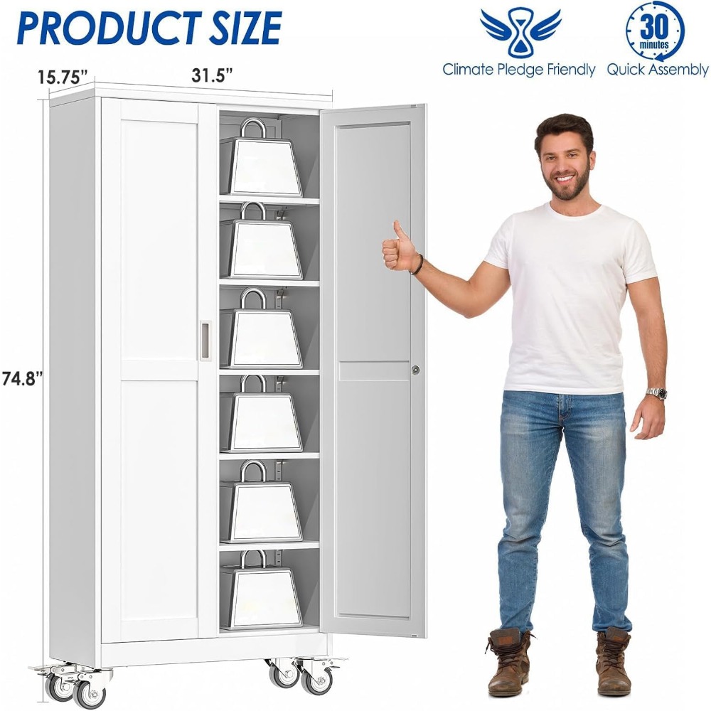 Lockable 75” Steel Tool Cabine - Home Gym In Garage ulasan dan harga