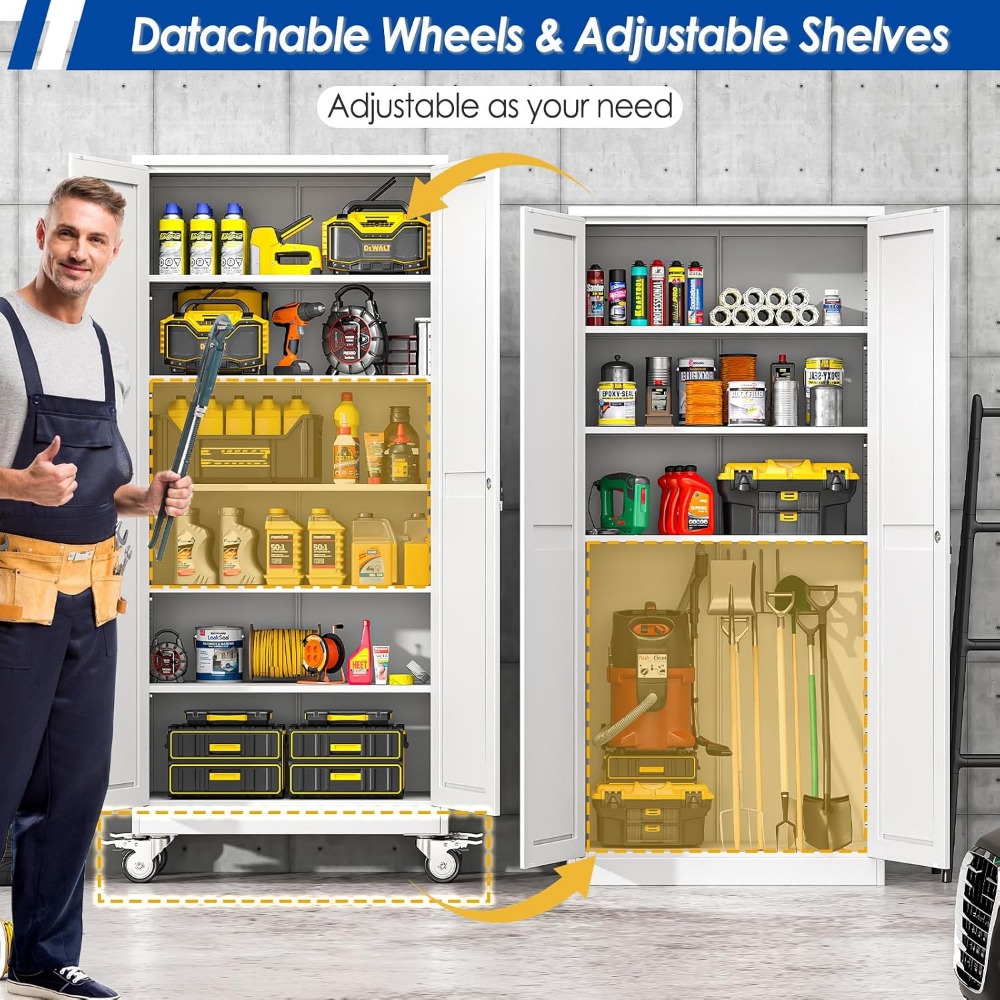 Lockable 75” Steel Tool Cabine - Home Gym In Garage ulasan dan harga