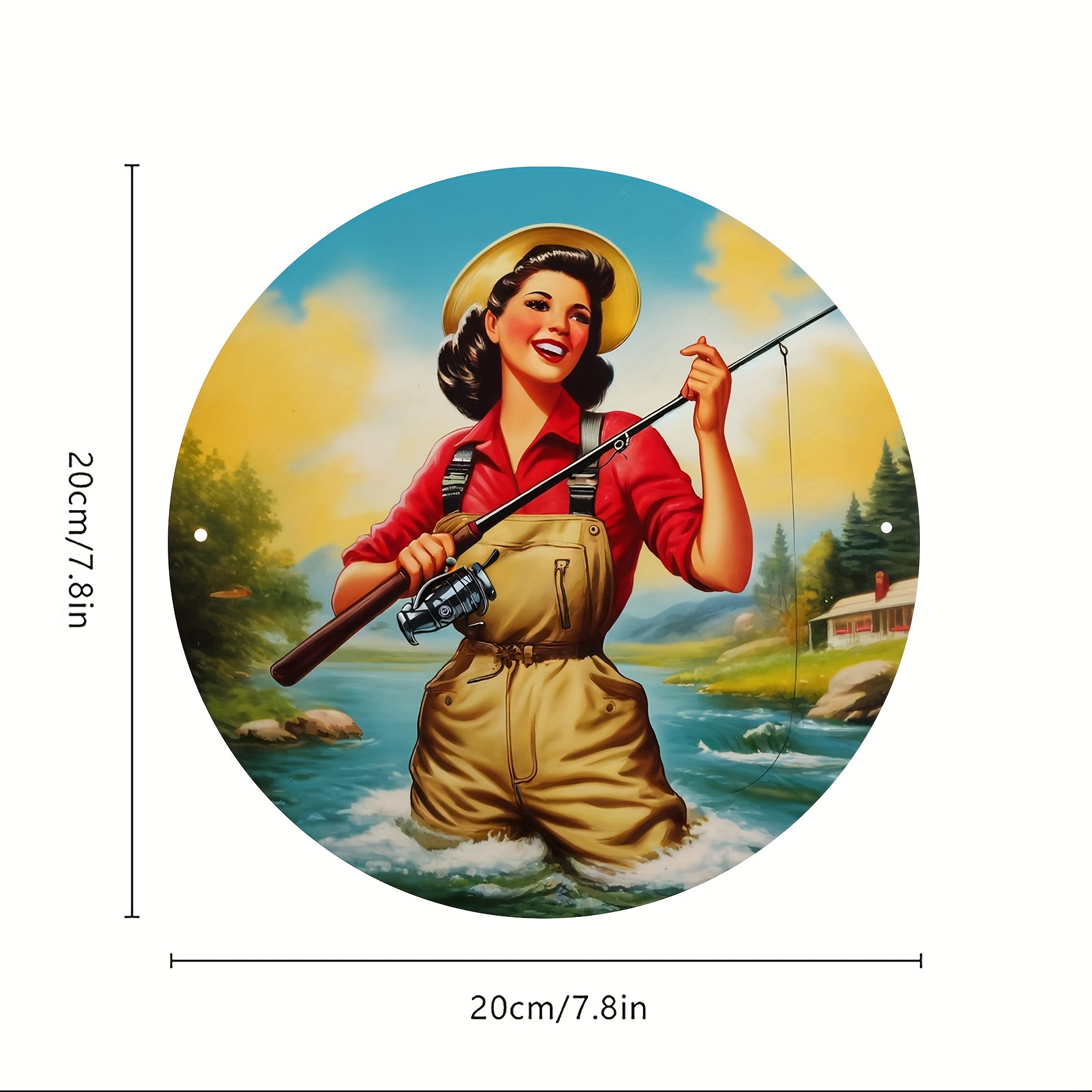 Fly Fishing Aluminum Sign - Pe - Home Gym In Garage ulasan dan harga