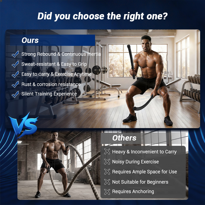 UMAY Ropeless Battle Rope, Low - Fitness Home Gym Equipment ulasan dan harga