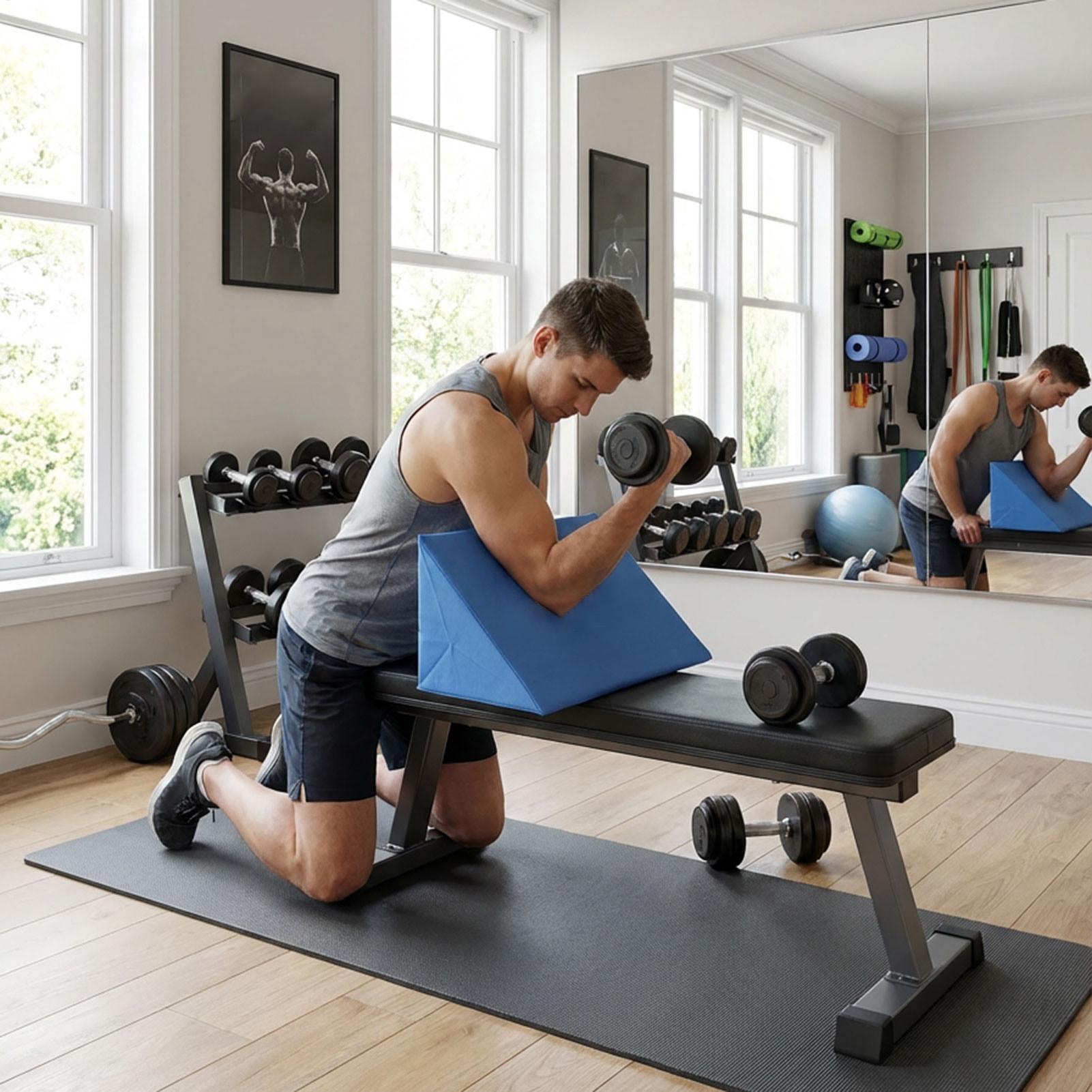 Preacher Curl Pad, Barbell Ben - Home Gym Bench ulasan dan harga