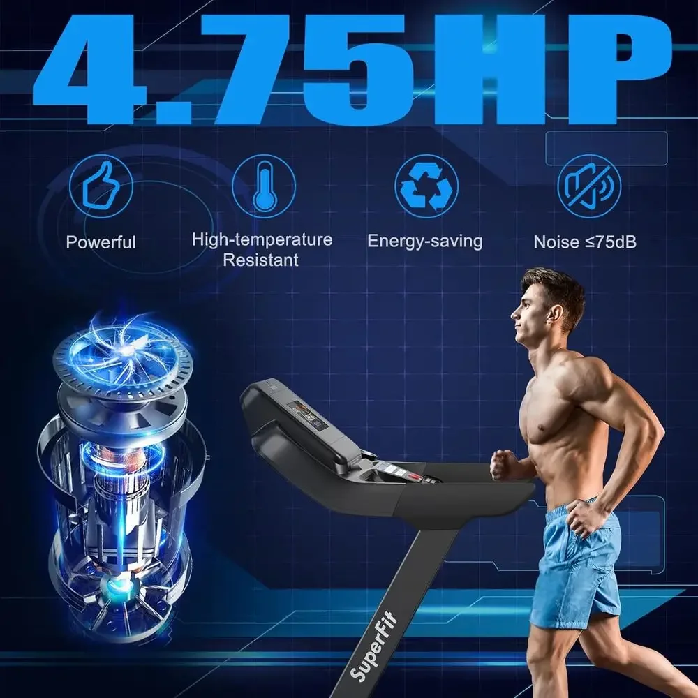 Heavy-Duty Treadmill with 4.75 - Home Gym System ulasan dan harga