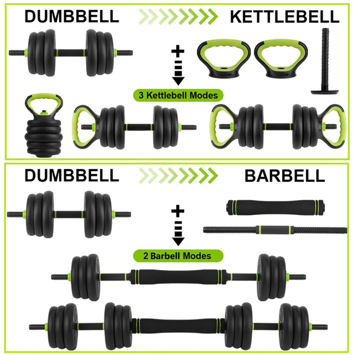 4 in 1 Adjustable Dumbbell Set - Home Gym Packages ulasan dan harga