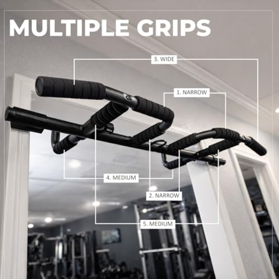 Doorway Pull Up Bar Set with S - Home Gym Workout ulasan dan harga