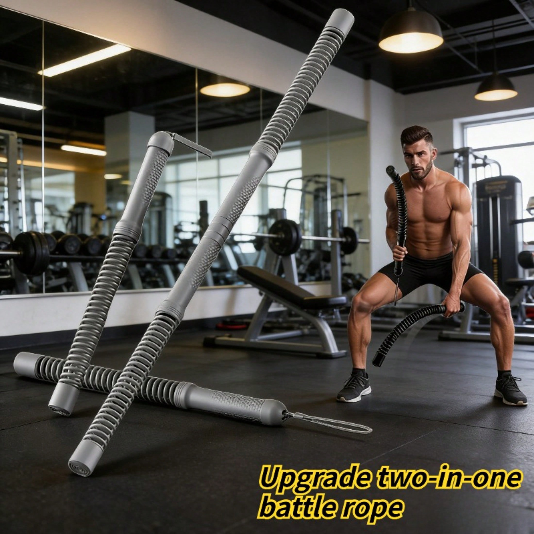 2-in-1 Upgraded Cordless Battl - Fitness Home Gym Equipment ulasan dan harga