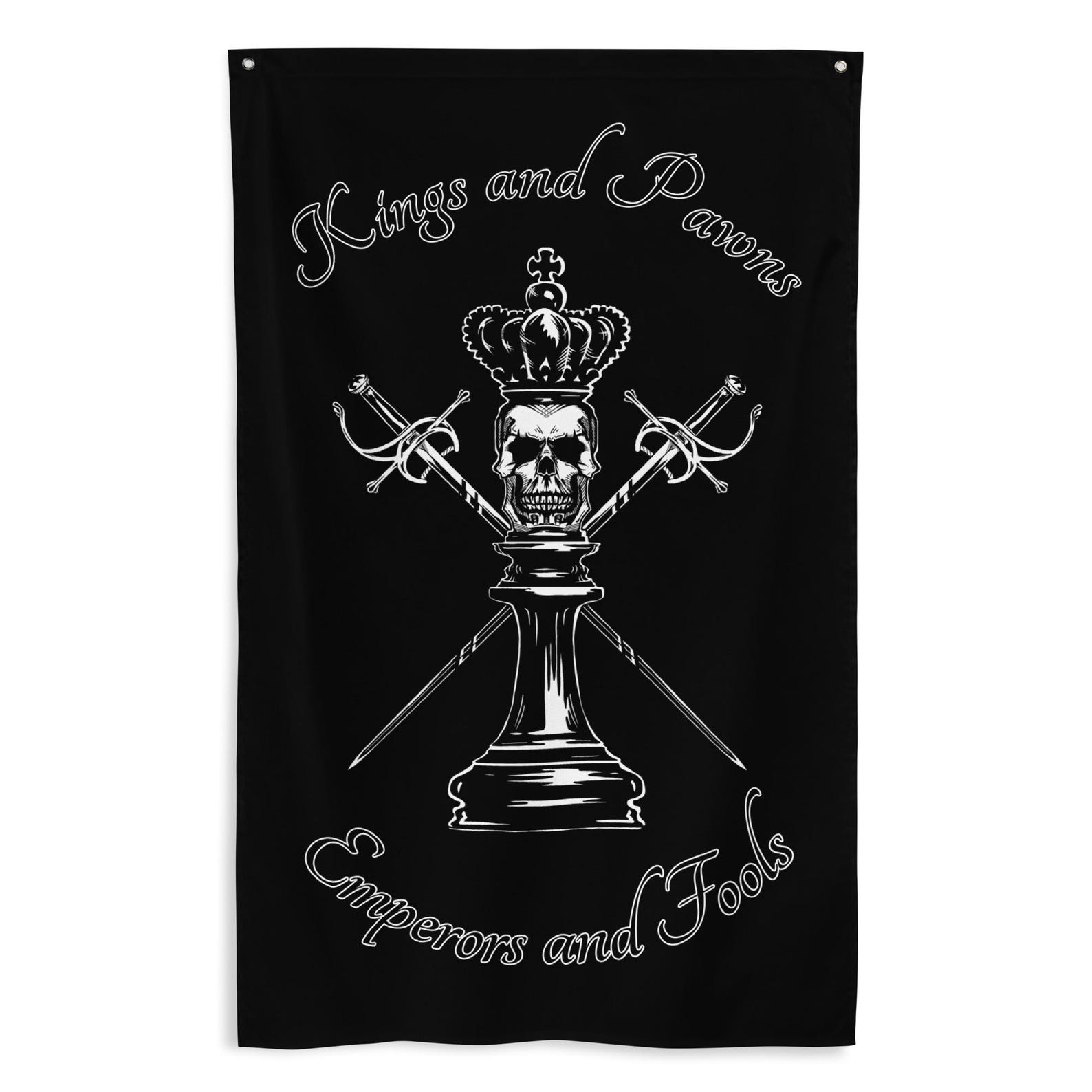 Kings and Pawns Gym Flag Decor - Home Gym In Garage ulasan dan harga