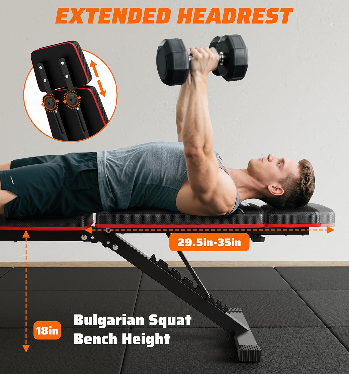Home Gym Foldable Weight Bench - Home Gym Bench ulasan dan harga