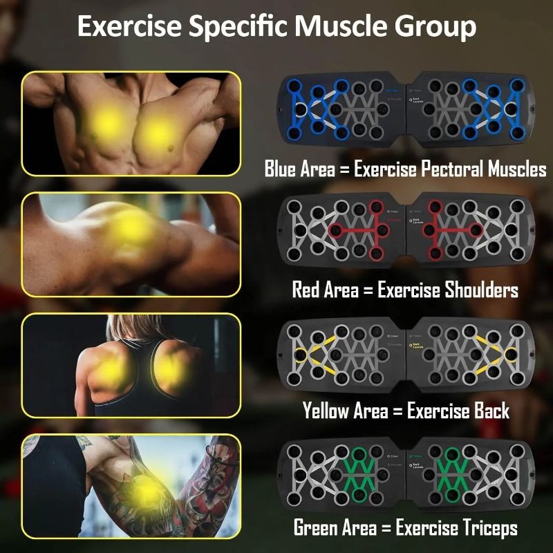 Foldable Push Up Board with Re - Home Gym System ulasan dan harga