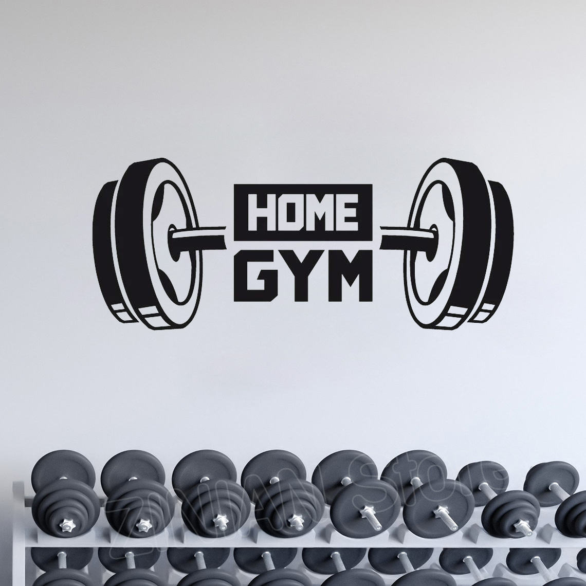 Fitness Home Gym Decor Wall St - Home Gym In Garage ulasan dan harga